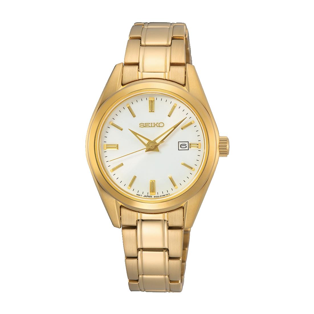 

Жіночий кварцовий годинник SEIKO Classic з сапфіровим склом та корпусом з нержавіючої сталі SUR632P1