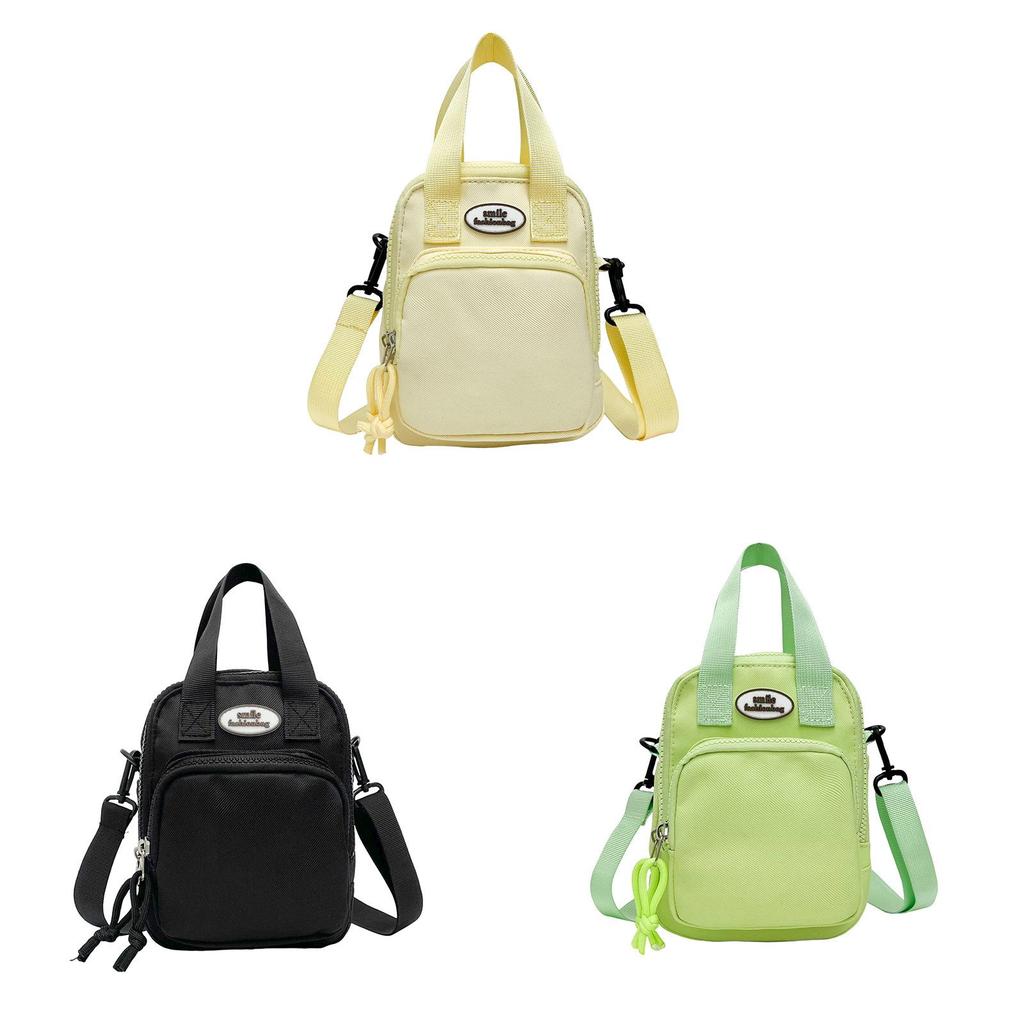 Nylon Girls Cute Crossbody Bag With Zipper Closure For Daily Use