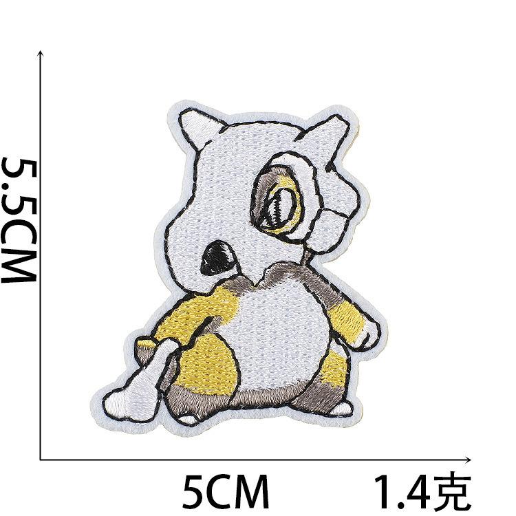 

Наклейка на тканину з вишивкою мультфільму Pokémon Наклейка-патч Pokemon Комп ютерна вишивка Наклейка з вишивкою Хлопчик Marvel no. 18~_3 pieces