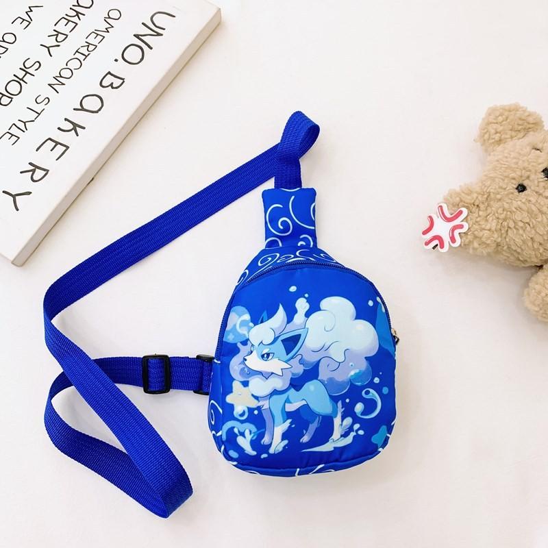 

Crossbody Shoulder Printed Chest Bag Children Cartoon Outdoor Gifts Sapphire Blue