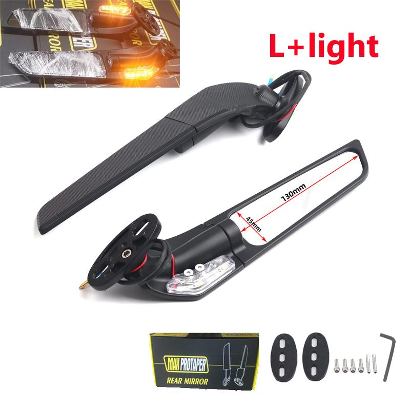 Rearview Mirror For Yamaha YZF R1 R3 R125 R25 R15V3 R1S Side Mirrors ModifiedWind Wing Rotating Espelhos Moto Espejo Retrovisor