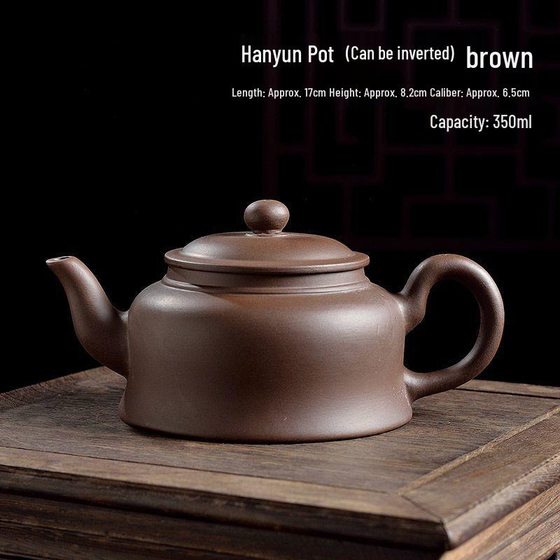Yixing Large Capacity Purple Clay Teapot with Tea Cup Set for Home Use, Single Pot Kung Fu Tea Set.