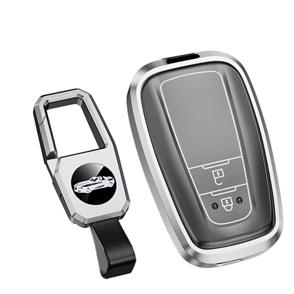 

Toyota Key Case, Key Cover, Key Protection, Toyota, New Crown, RAV4, Camry, Prius, C-HR, Compatible with car genuine серый