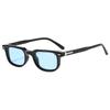 Old money style sunglasses men's rectangular narrow frame fashion glasses retro personality small face European and American sunglasses women