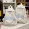 School Bag High Aesthetic INS Style New Simple Backpack for Women, College Student Lightweight Backpack, Korean Style Versatile Casual Small Backpack