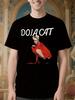 Doja Cat Graphic Tshirt - Black Crew Neck Tee with Red At...