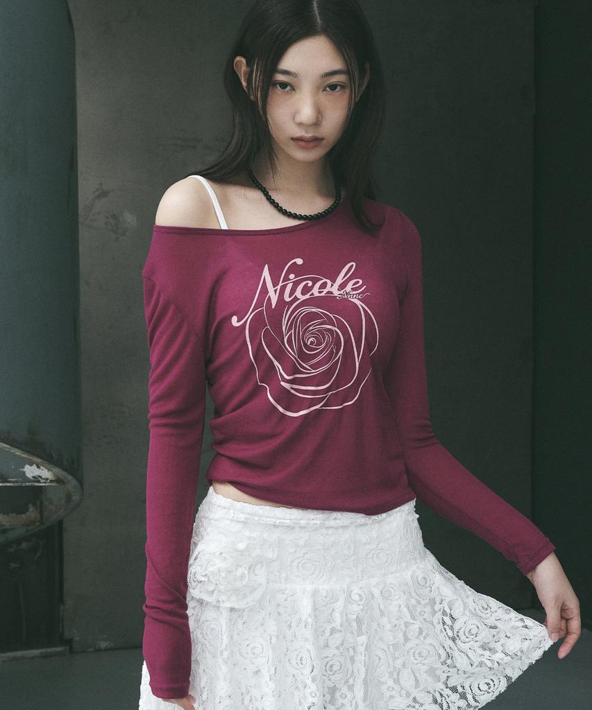 Nigaennikol Nicole Rose Long Sleeve Top_Plum