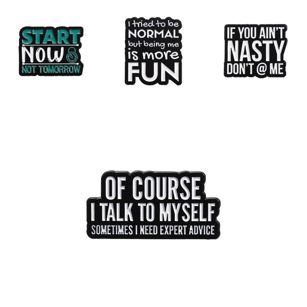 Trendy Cartoon Character Brooch Pins In Black And White For Versatile Fashion Statements