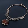 Carnelian Necklace, Natural Gemstone 999 Copper Wire Wrapped Necklace, Handmade Jewelry, Birthday And Anniversary Gift For Her