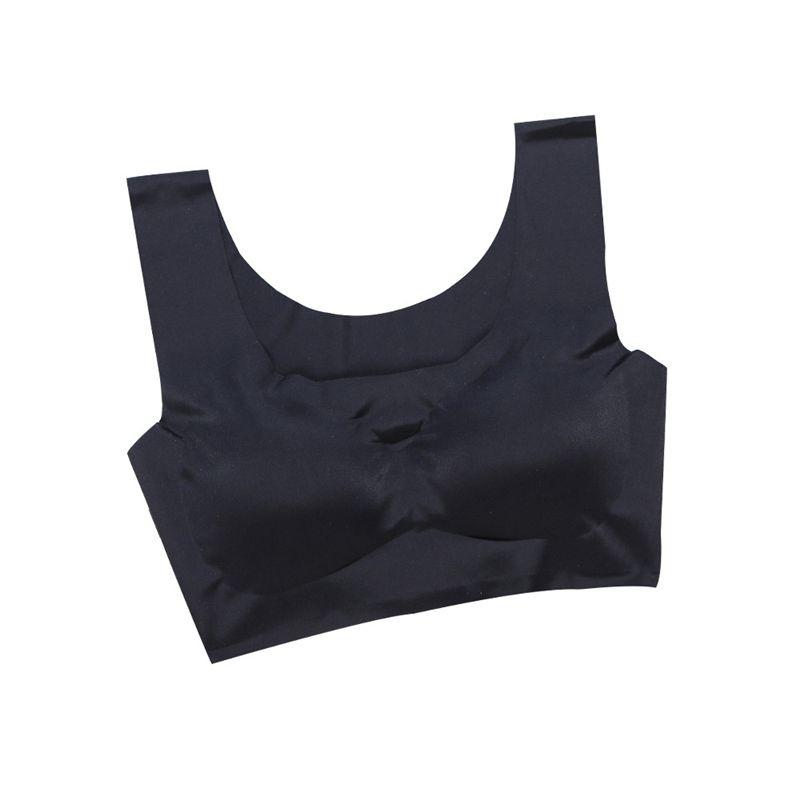 Seamless Plus Size Padded Sports Bra With Breathable Elastic And U Back Design