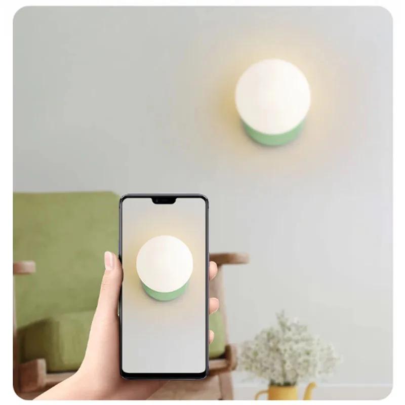 Nordic Cream Style Wall Light Modern Minimalist Corridor Hanging Lamp French Creative Internet Red Bedroom Bedside Lamps Torch