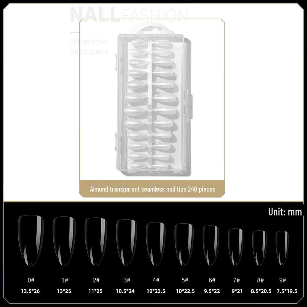 Nail Art Dual-Use Frosted Tips: Ultra-Thin, Traceless, No-Carve False Nail Stickers for Extended Nails