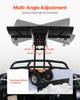Snow Plow Kit, 1524 mm Universal Snow Plow Attachment, Height & Left-Right Adjustable, Quick To Detach, Steel ATV Scrape Blade, 3 Mount Options,
