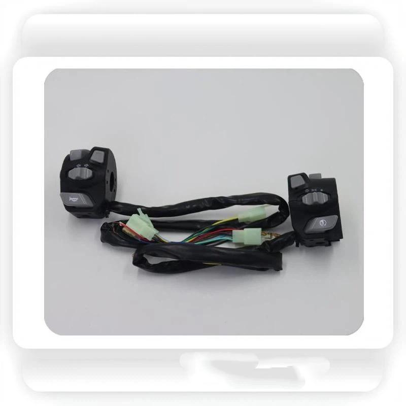 1Pair Universal Motorcycle Handlebar Control Switches Durable Abs Housing Multifunction Buttons For Dirt Street Bike Modificati