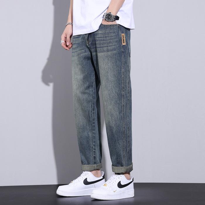 Spring and Summer Jeans Trend Japanese Loose Casual Micro-Harlan Trousers