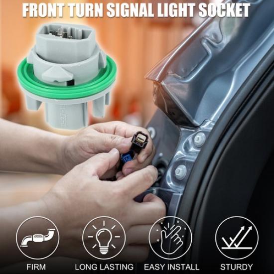 2Pcs Front Turn Signal Light Socket for Mazda 3 2014-2018 2 P No.B45A51354