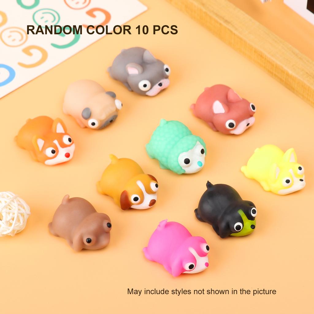 10 Pieces Random Release Pressure Toy Animals Space Earth Zoo Rabbit Papa Dog Style Parent Child Puzzle Interactive Playthings