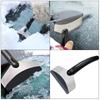 Car Ice Scraper Snow Removal Shovel Stainless Steel Car Windshield Snow Removal Scraper Snow Remover Winter Accessories