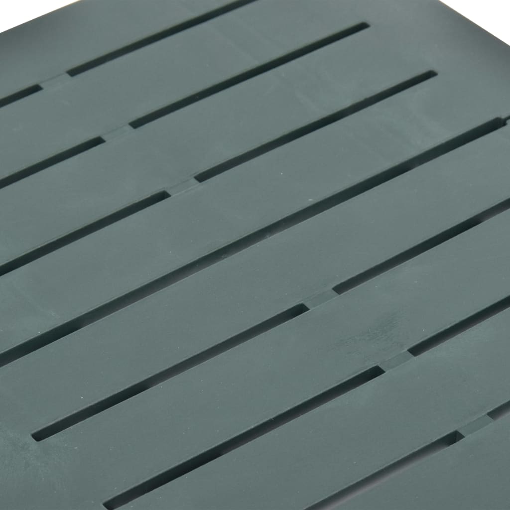 Folding Garden Table Green 45 x 43 x 50 cm Plastic