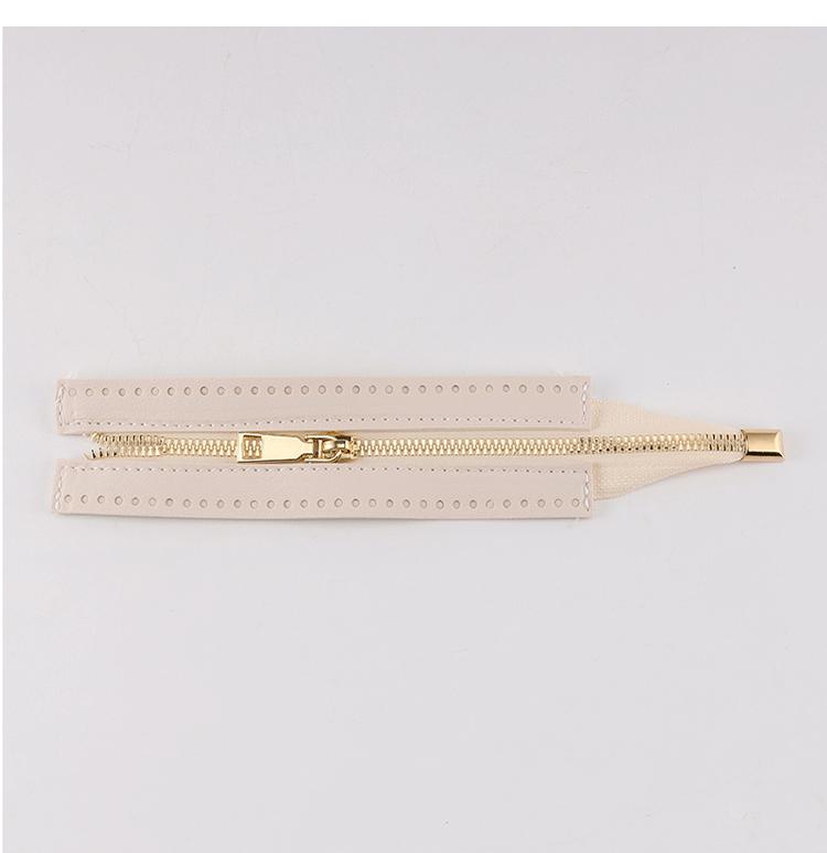 18cm Metal Teeth Zipper for DIY Handmade Bags - Coral Fleece Mesh Bag Accessories