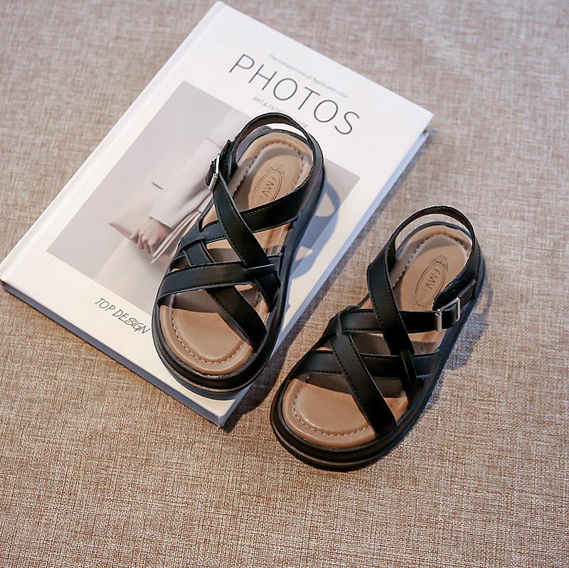 

Girls shoes children s Roman sandals 2025 new summer summer sports little girl middle and older children beach soft sole 31