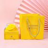 Macaron Color Jewelry Box with Soap Flower: Single Layer for Rings, Studs, Necklaces