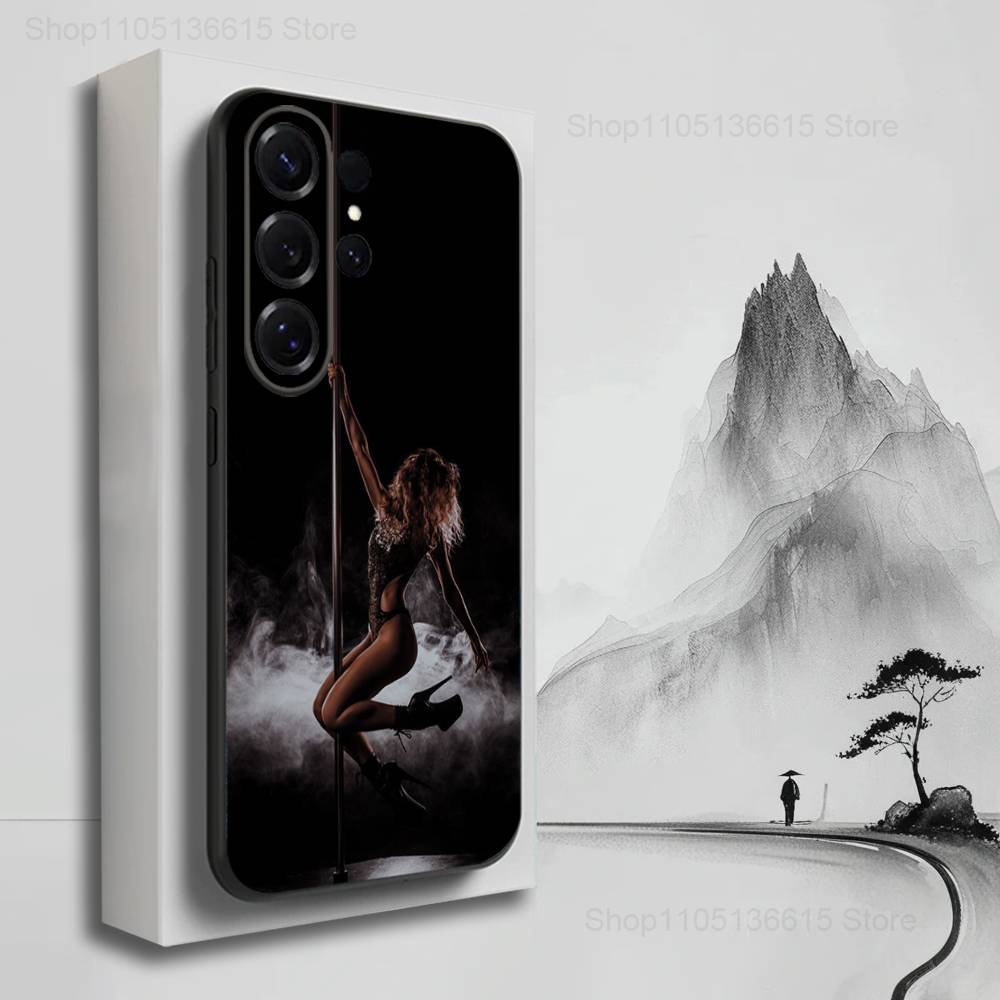 

Pole Dancer Dancing Art Phone For Samsung S22,Ultra,S25,S24,S23,FE,Plus,S21,S20,Lite,S10,S9,Soft Silicone Black SamsungS225G