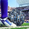 Olympique Football Crest Printed Size 5 Soccer Balls, Anti-Slip, Protective Football, Outdoor Sport, a Unique Gift Suitable for Him/her, Birthday