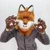 Lebensechte Hunde Vollkopfmaske Bequeme Kopfbedeckung Hut Realistisch Aussehendes Design für Cosplay und Themenveranstaltungs-Verkleidung
