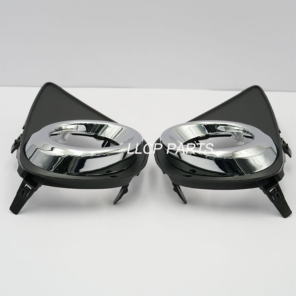 A Pair Fog Light Cover For Toyota Yaris 2015 2016 2017 Left Right Foglight Lamp Grille Bezel Front Bumper Driving Light Frame