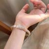 [Pear Blossom Begonia] New Chinese-style Silver Flower Opening Bracelet, National Style Light Luxury High-end Bracelet, Ancient Style Jewelry