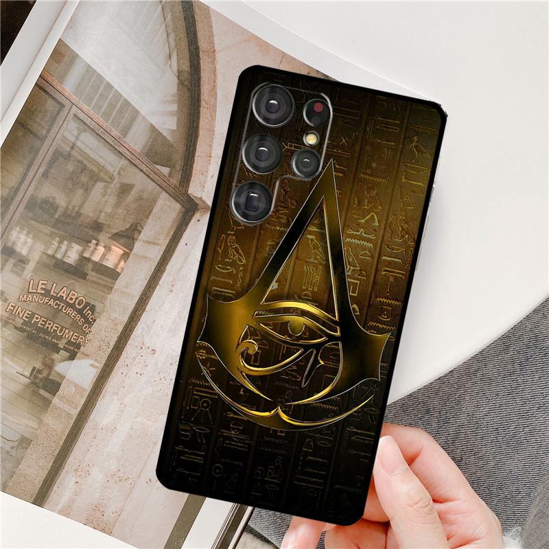 Sacred Eye of Horus Egypt Fresco Phone Case For Samsung Galaxy S24 Ultra S9 S10 S20 S22 S21 Plus S23 FE S25 Ultra Full Cover