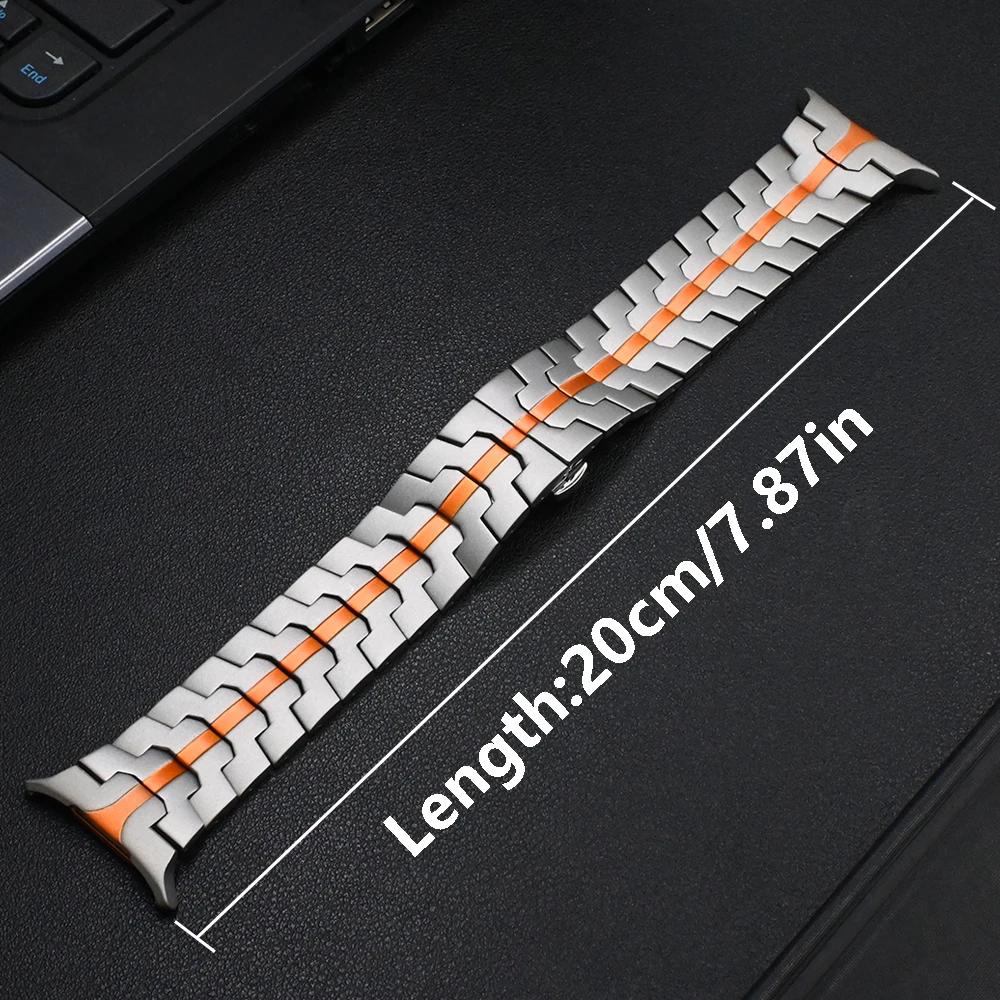 Luxury Metal Strap for Samsung Galaxy Watch Ultra 47mm Stainless Steel No Gaps Bracelet for SAMSUNG Galaxy ULTRA 7 47MM Men Band