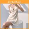 Ice Silk Sleeveless Nightdress Women Summer Breathable Sleepwear For Home Relaxation