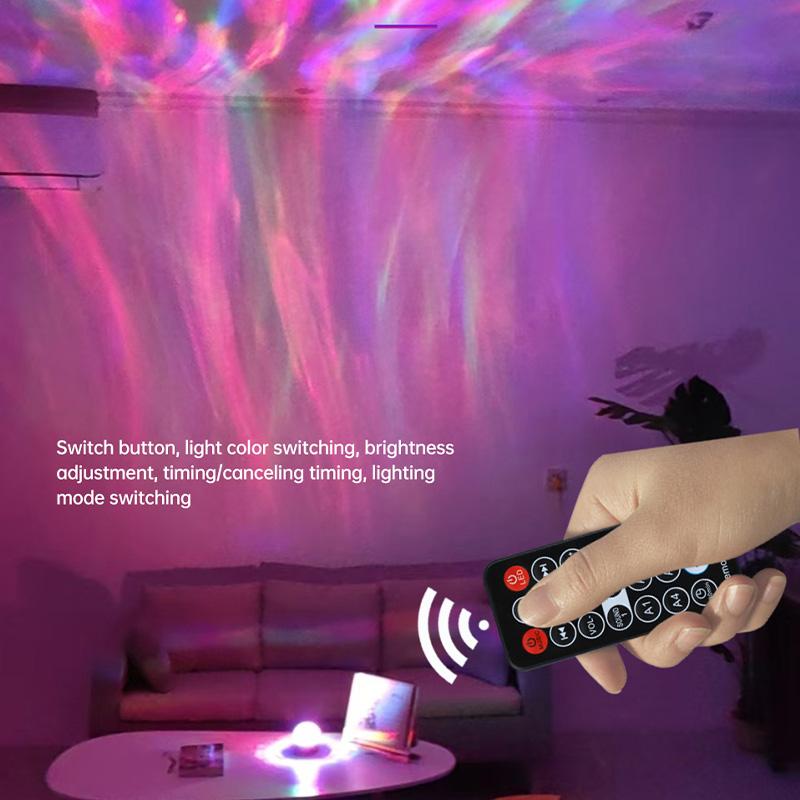 Proiector LED Aurora Boreală USB Lampă Aurora Cer Înstelat cu Difuzor Bluetooth, Telecomandă și Rotație Automată pentru Decor de Petrecere în Dormitor