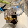 1PC Fashion Personality Zircon Cuff Bracelet Opening Wide Bangle Bracelet Trendy Party Jewelry