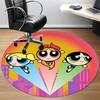 1pc Powerpuff Girls Office Round Area Rug, Under Office Chairs Bedroom Living Room Home Decor, Room Deco, Available in Various Sizes