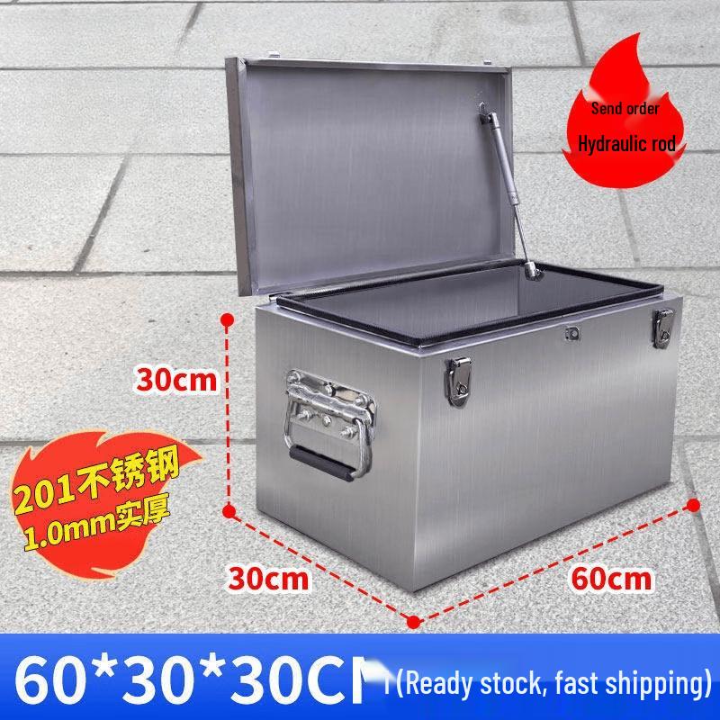 Junding 201 Stainless Steel Lidded Tool Box