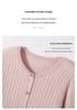 Women's 100% Pure Cashmere Cable Knit Round Neck Cardigan Sweater for Autumn and Winter