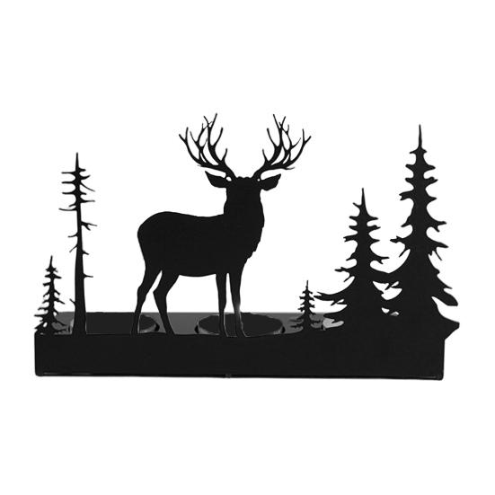 Christmas Forest Deer Candle Holder Iron Tree Deer Silhouette Candle Stand Candlestick Home Office Holiday Party Table Centerpiece Decoration