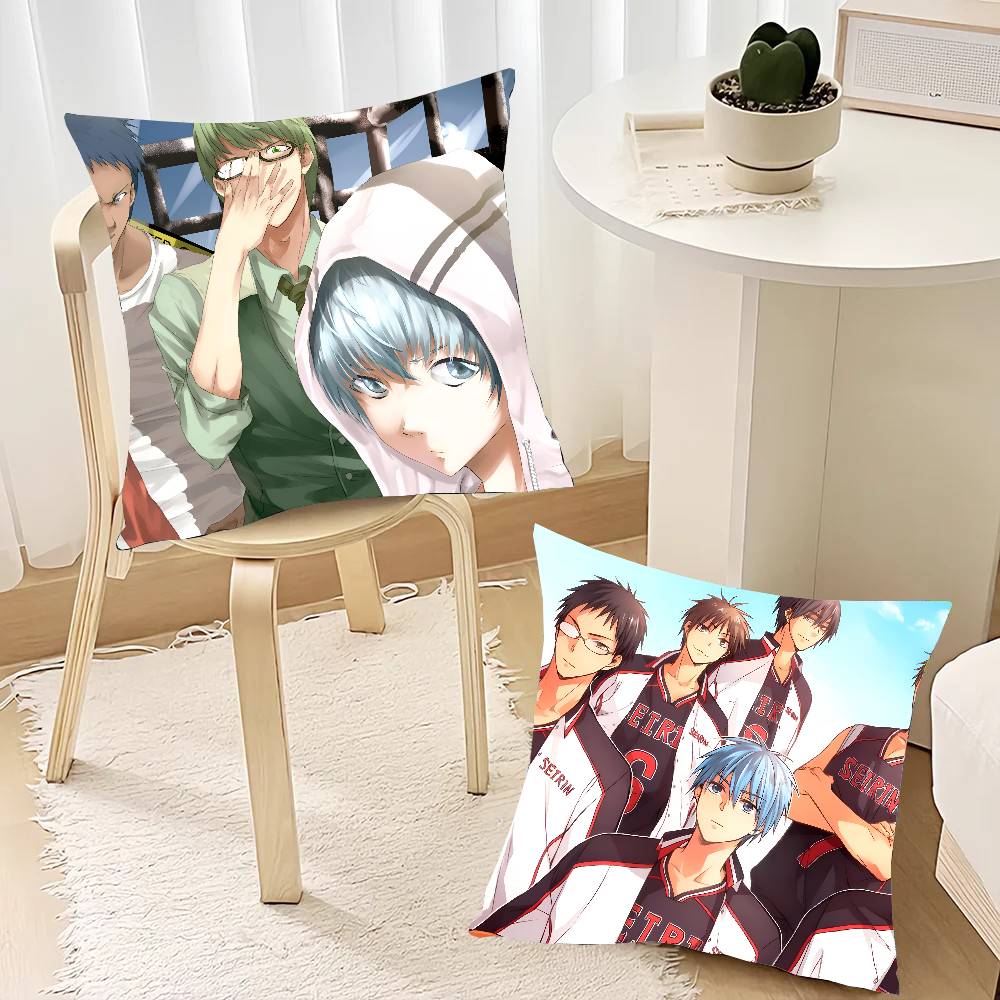 Sports Anime Kurokos Basketball Pillow Case Square Pillow Bedroom Sofa Leisure Comfort Cushion Car Home Decoration