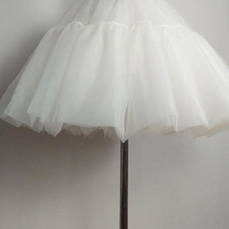 Women's Crinoline Petticoat No Hoop Half Slips Underskirt for Wedding Dress