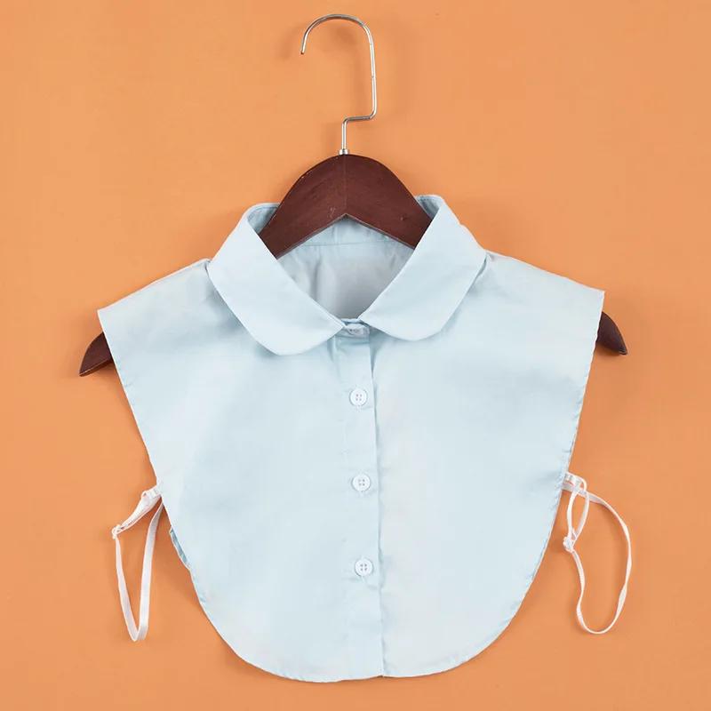Perfect Match Women Shirt Fake Collar Detachable Collars For Mens Solid Lapel Necklace False Collar Lapel Blouse Top Clothes Decorative