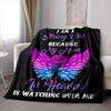 1PC Angel Wings, Mom Memorial Blanket - Soft Warm All-Season Throw for Sofa, Bed, Car, Office, Throw For Sofa Yy250916129
