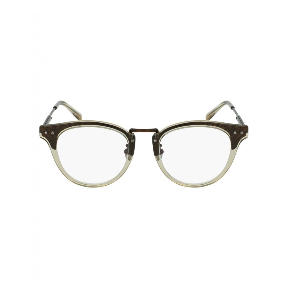 

Солнцезащитные очки Bottega Veneta в круглой оправе из ацетата бронзовые прозрачные