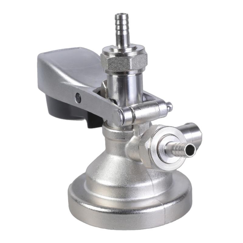 Brass Homebrew Beer Kegs Coupler for Home Brewing G Type Dispenser with Relief Valves Tap System Distributor