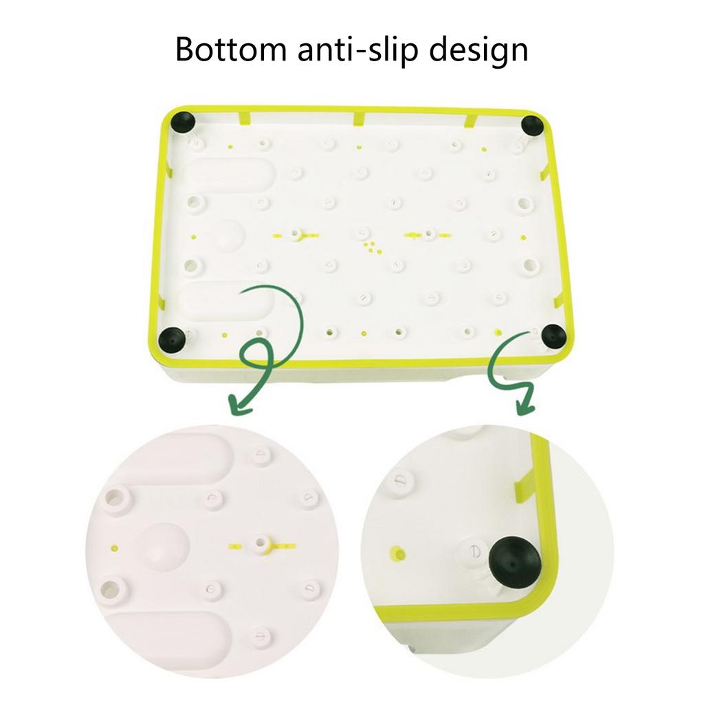 Adjustable Challenge Cats Feeding Maze Interactive Food Dispenser Toy With Nonslip Rubber Feet For Boredom Reduction