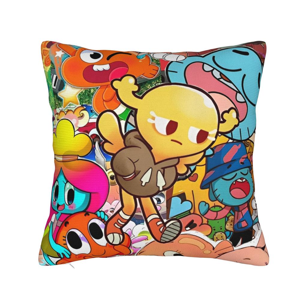The Amazing World Of Gumballs  Pillowcases Stuff Soft Cushion Cover Gift  Pillow Case Cover Home Multiple Sizes