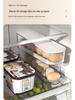 Transparent Dual-Color Slide Egg Box: Automatic Replenishing Refrigerator Door Tray for Fresh-Keeping and Storage