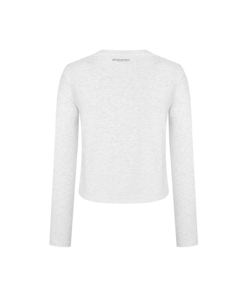 DISCOVERY EXPEDITION Women'S Semi-Crop Long Sleeve T-Shirt (M/Grey)